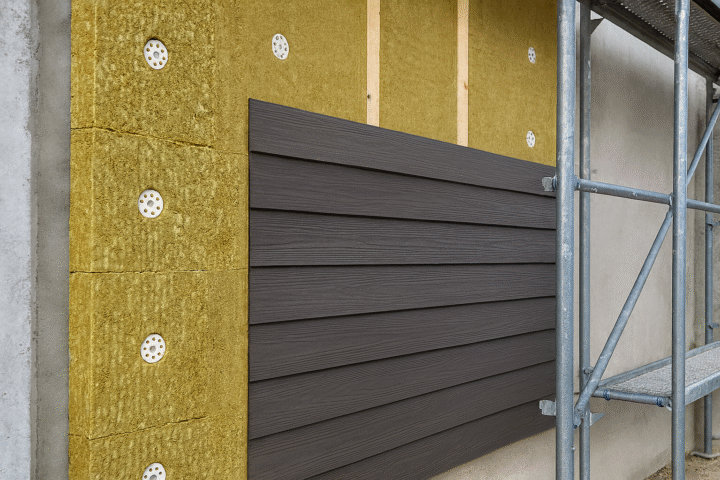 illustration de la formation ITE – Isolation des murs par l’extérieur avec finition bardage