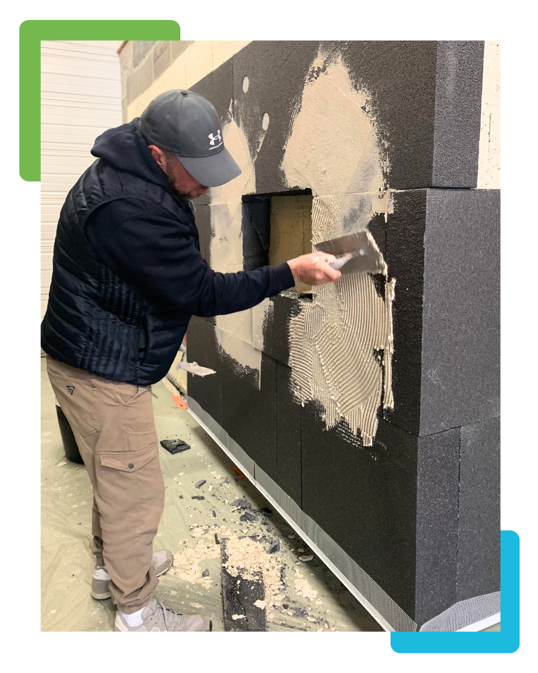 Isolation Thermique par l&rsquo;Extérieur,  finition enduit